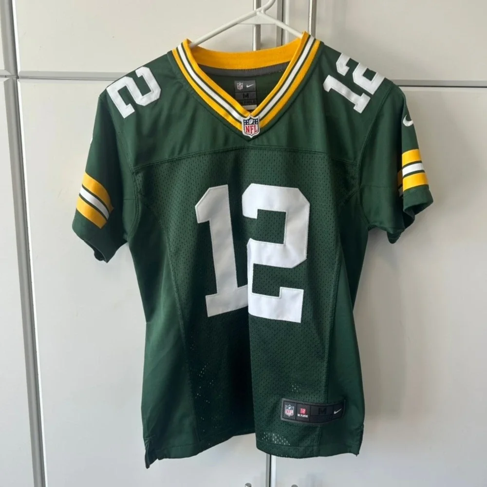 Nike Aaron Rodgers Green Bay Packers Jersey Youth Medium Green NFL 12 On Field